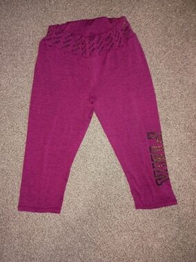 PINK Victoria's Secret Girls' Bright Magenta Capri Leggings
